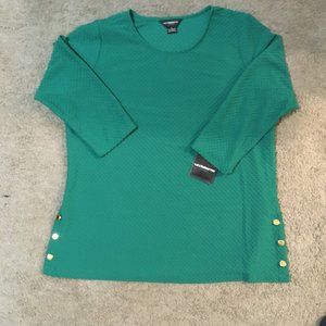 liz claiborn, size large, emerald